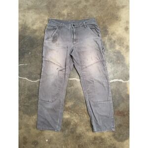 CAT Workwear Utility Pants Gray 34x32 Heavy Duty Carpenter Distressed Workwear